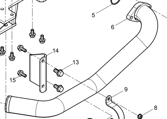 331003000530 Water Pump Water Pipe Baudouin High Quality OEM