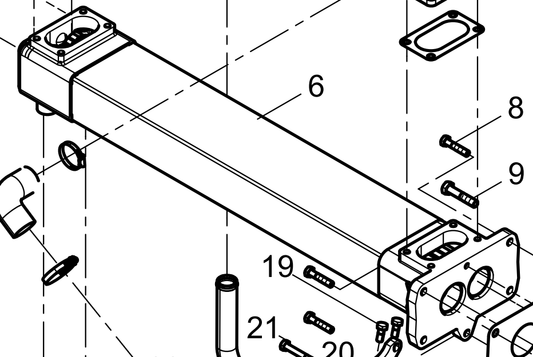 612630110471 EGR Cooler Baudouin High Quality OEM