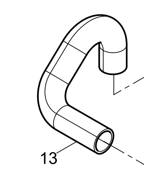 1000780323 Oil Connecting Rubber Pipe Baudouin High Quality OEM