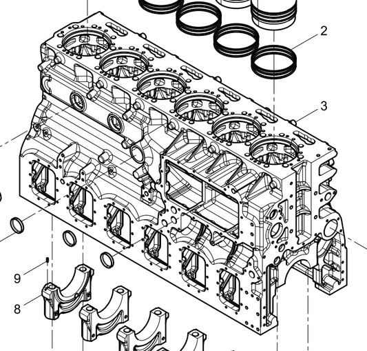 331001000142 Engine Block Baudouin High Quality OEM