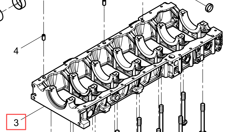 612630010394 Crankcase Baudouin High Quality OEM