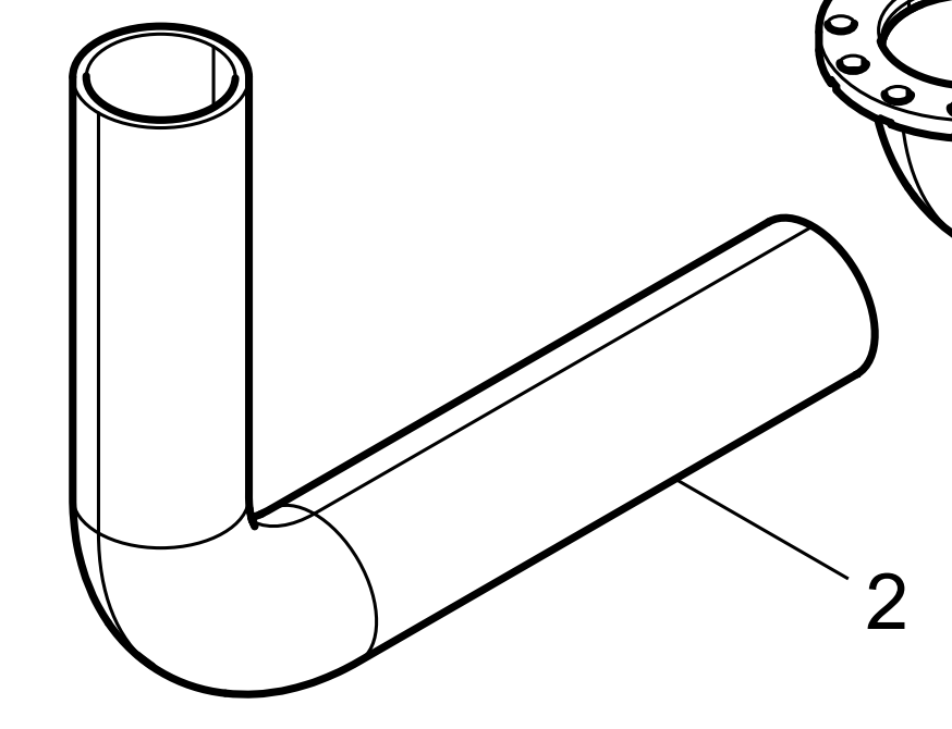1000685954 Coolant Connecting Rubber Pipe Baudouin High Quality OEM