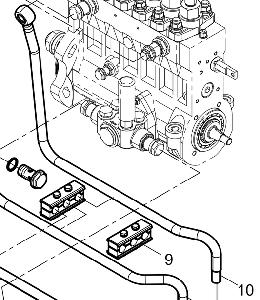 331005000793 Fuel-inlet Pipe Assembly Baudouin High Quality OEM