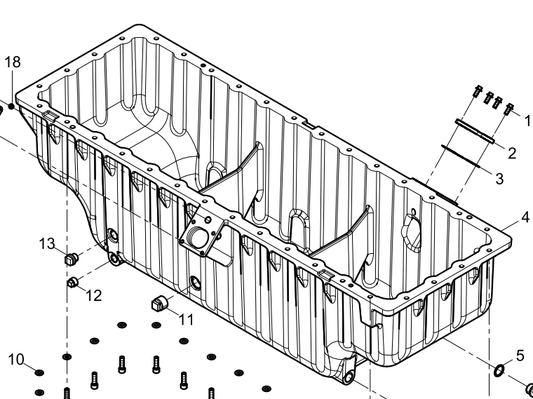 331001000650 Oil Pan Baudouin High Quality OEM