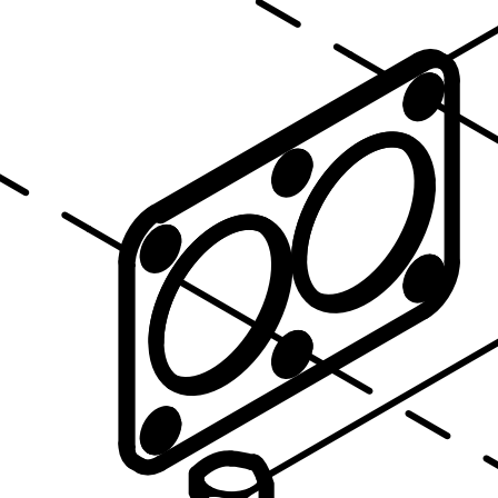 612600112917 Gasket for EGR Air-inlet Connecting Flange Baudouin High Quality OEM