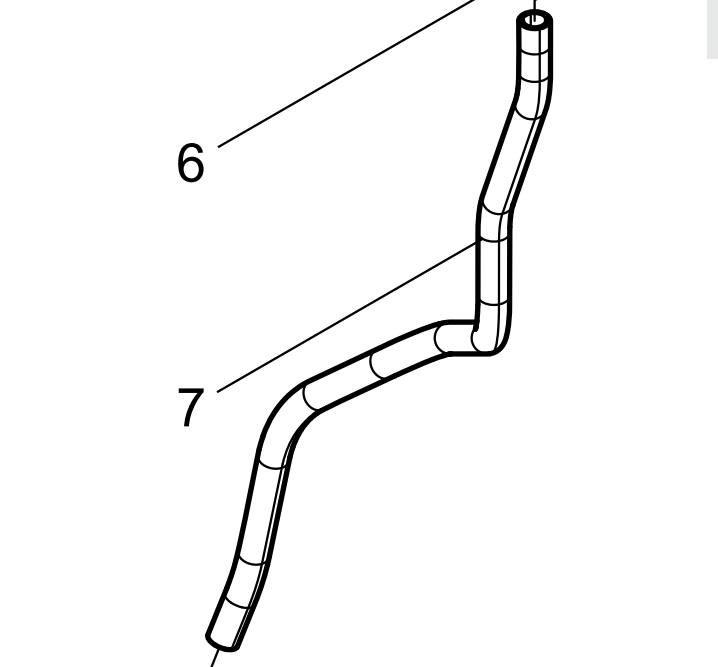 612630061000 Oil Connecting Rubber Pipe Baudouin High Quality OEM