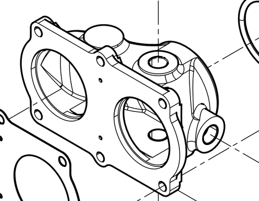 330203000072 Thermostat Cover Baudouin High Quality OEM