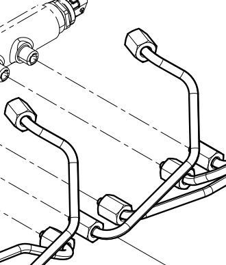 1000101614 High-pressure Fuel Pipe Assembly Baudouin High Quality OEM