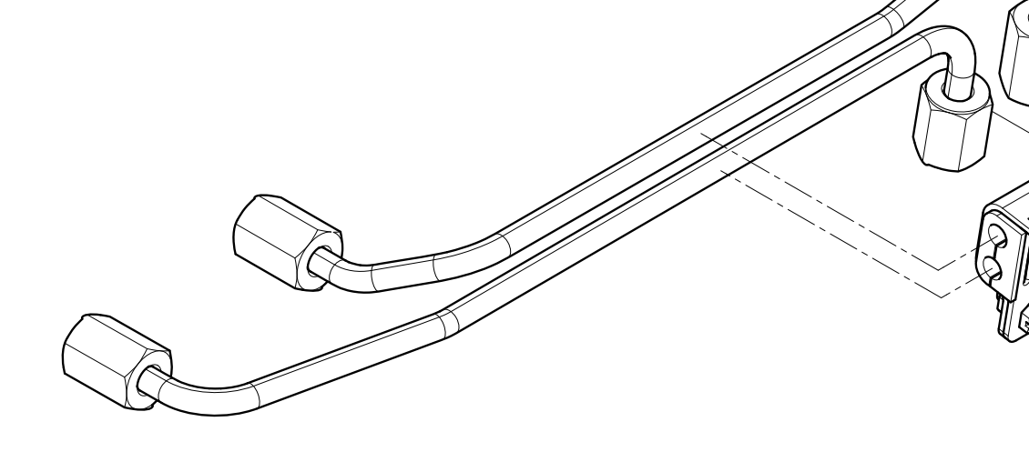 1000101758 High-pressure Fuel Pipe Assembly Baudouin High Quality OEM