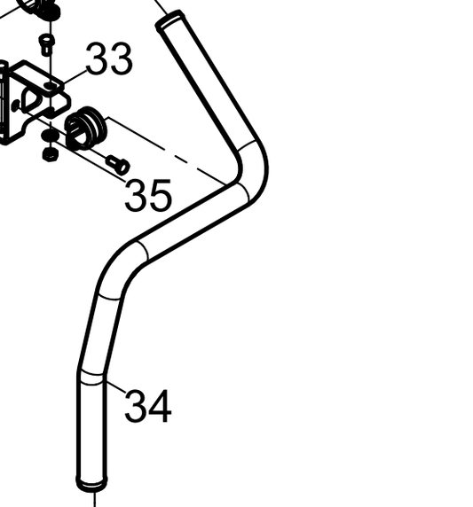 612630111081 EGR Cooler Water Pipe Assembly Baudouin High Quality OEM