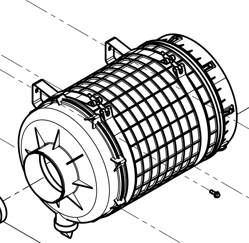 1000644231 Air Filter Baudouin High Quality OEM