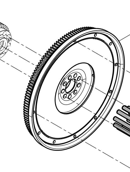 612630020072 Flywheel Assembly Baudouin High Quality OEM