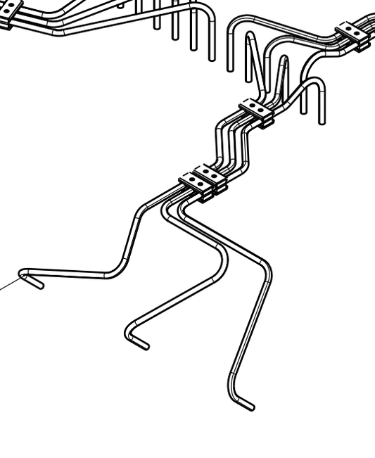 330205000266 High-pressure Fuel Pipe Assembly Baudouin High Quality OEM
