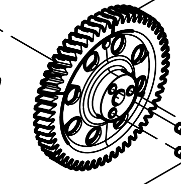 612630030003 Camshaft Timing Gear Baudouin High Quality OEM