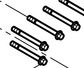 331001000377 Hexagon Flange Bolt Baudouin High Quality OEM