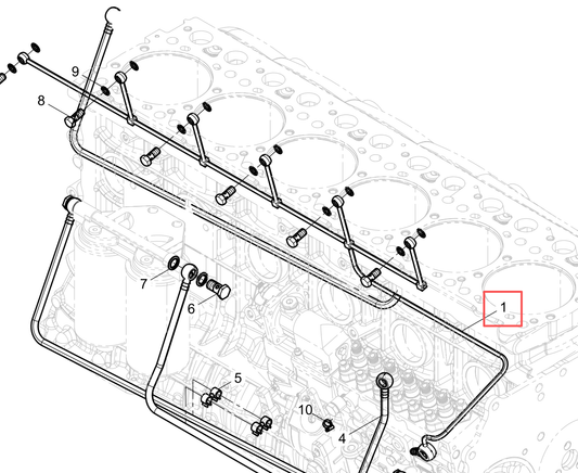 612630080321 Fuel Return Pipe Assembly Baudouin High Quality OEM