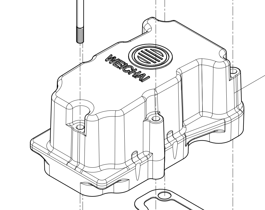 612630040172 Cylinder Head Cover Baudouin High Quality OEM