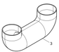 612600110409 Air Connecting Rubber Pipe Baudouin High Quality OEM
