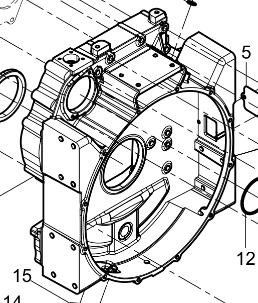 1000103735 Flywheel Housing Baudouin High Quality OEM