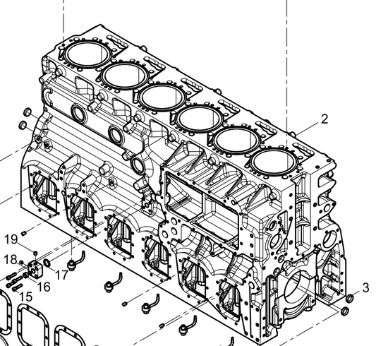 331001000223 crankcase pre-assembly Baudouin High Quality OEM