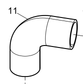 331003000160 Coolant Connecting Rubber Pipe Baudouin High Quality OEM