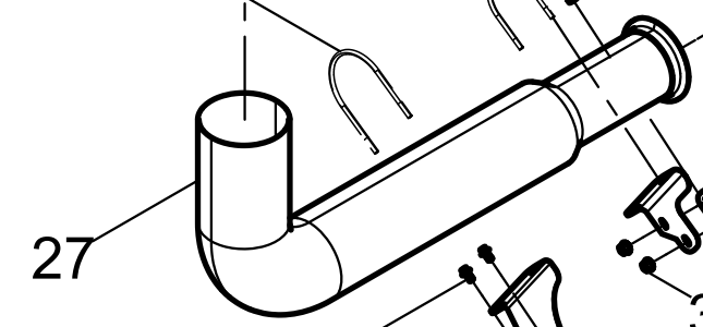 330208000312 Inter-cooler Air Pipe Assembly Baudouin High Quality OEM