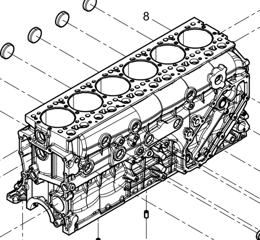 612630010768 Cylinder Block Baudouin High Quality OEM