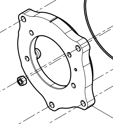 1001133985 Fuel Injection Pump Flange Baudouin High Quality OEM