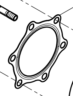 612630110983 Tail pipe gasket Baudouin High Quality OEM