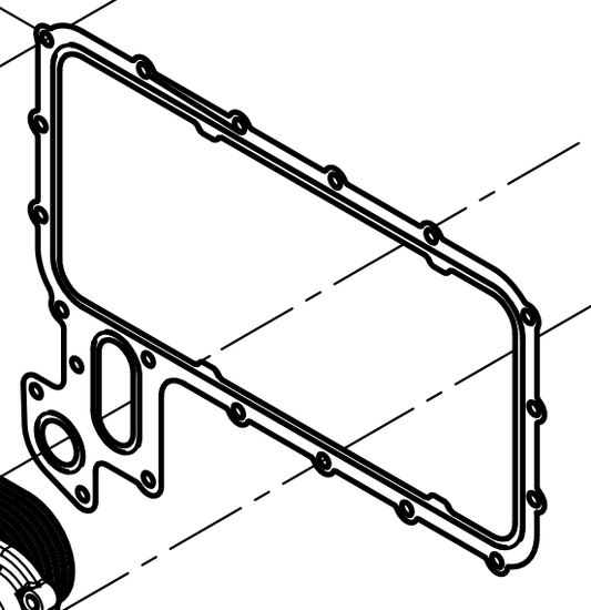 331004000192 Oil Cooler Cap Gasket Baudouin High Quality OEM