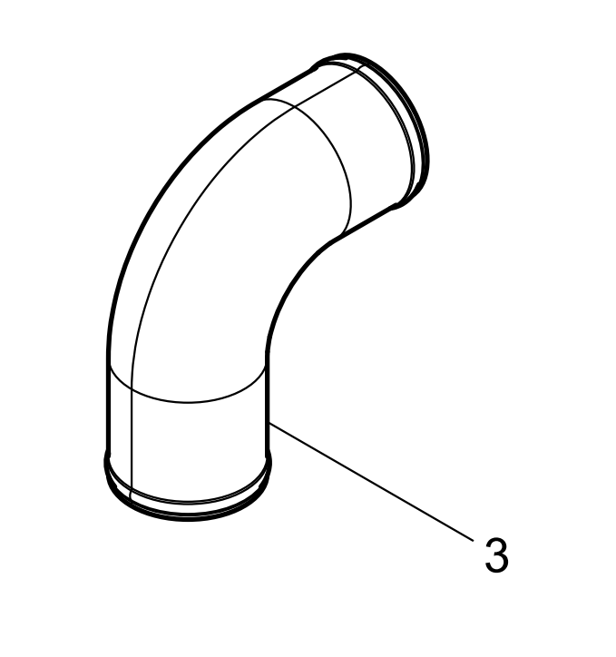 612630530017 Inter- cooler Air Pipe Baudouin High Quality OEM