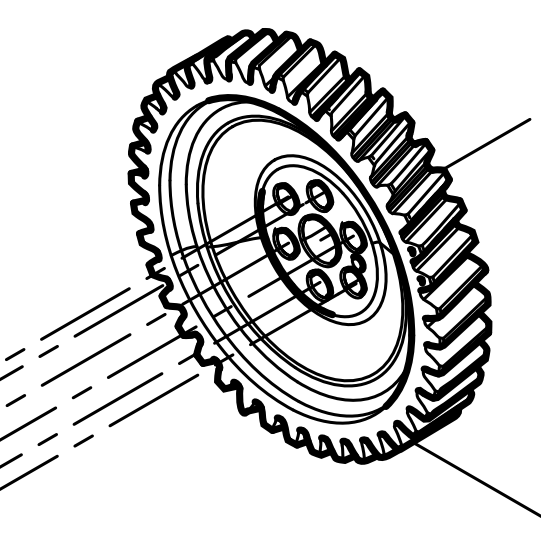 331002000080 Camshaft Timing Gear Baudouin High Quality OEM