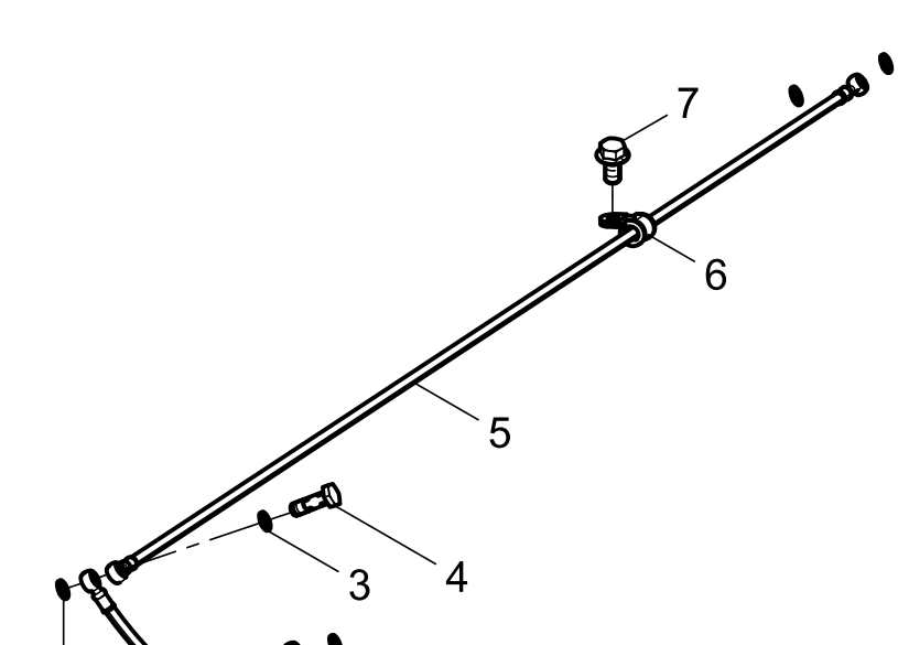 1001975257 Fuel Return Pipe Assembly Baudouin High Quality OEM