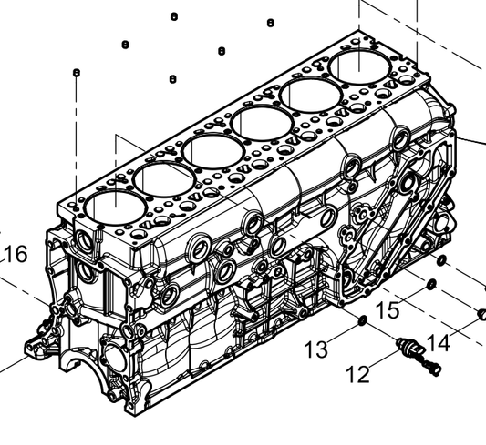 1000502912 crankcase assembly Baudouin High Quality OEM