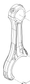 331002000158 Connecting Rod Body Baudouin High Quality OEM