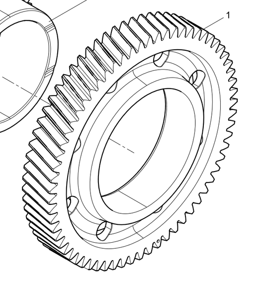 612700030014 Big Idler Gear Baudouin High Quality OEM