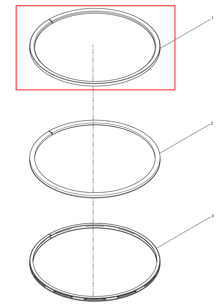 612700020005 Keystone Barrel Ring Baudouin High Quality OEM