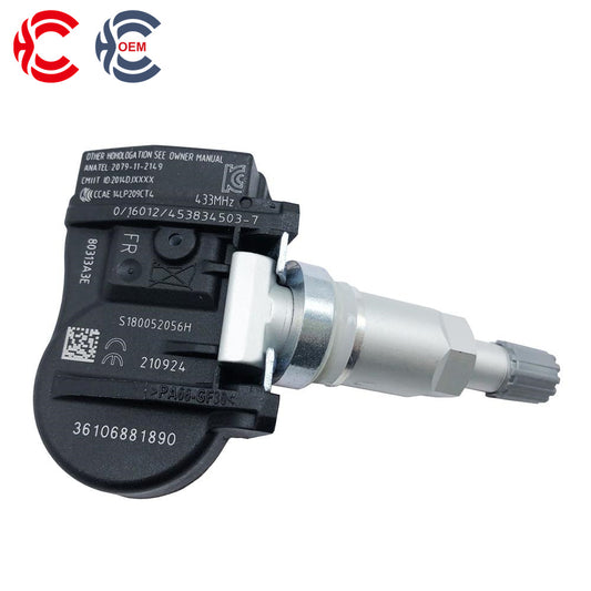 OEM: 36106881890Material: ABS MetalColor: Black SilverOrigin: Made in ChinaWeight: 200gPacking List: 1* Tire Pressure Monitoring System TPMS Sensor More ServiceWe can provide OEM Manufacturing serviceWe can Be your one-step solution for Auto PartsWe can provide technical scheme for you Feel Free to Contact Us, We will get back to you as soon as possible.