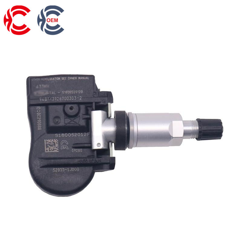 OEM: 52933-1J000Material: ABS MetalColor: Black SilverOrigin: Made in ChinaWeight: 200gPacking List: 1* Tire Pressure Monitoring System TPMS Sensor More ServiceWe can provide OEM Manufacturing serviceWe can Be your one-step solution for Auto PartsWe can provide technical scheme for you Feel Free to Contact Us, We will get back to you as soon as possible.