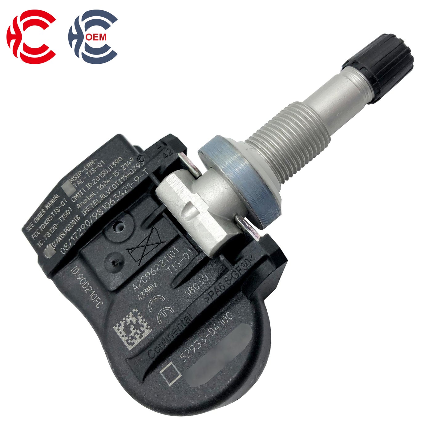 OEM: 52933-D4100Material: ABS MetalColor: Black SilverOrigin: Made in ChinaWeight: 200gPacking List: 1* Tire Pressure Monitoring System TPMS Sensor More ServiceWe can provide OEM Manufacturing serviceWe can Be your one-step solution for Auto PartsWe can provide technical scheme for you Feel Free to Contact Us, We will get back to you as soon as possible.