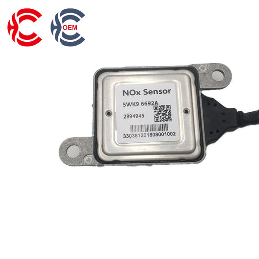OEM: 5WK9 6692A 2894945Material: ABS metalColor: black silverOrigin: Made in ChinaWeight: 400gPacking List: 1* Nitrogen oxide sensor NOx More ServiceWe can provide OEM Manufacturing serviceWe can Be your one-step solution for Auto PartsWe can provide technical scheme for you Feel Free to Contact Us, We will get back to you as soon as possible.
