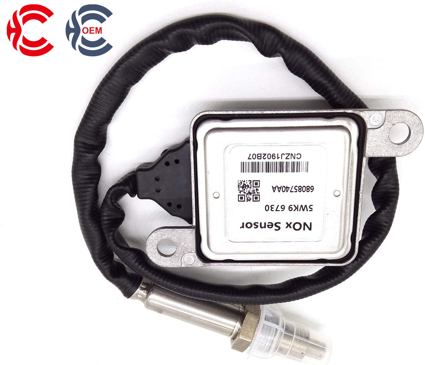 OEM: 5WK9 6730 68085740AAMaterial: ABS metalColor: black silverOrigin: Made in ChinaWeight: 400gPacking List: 1* Nitrogen oxide sensor NOx More ServiceWe can provide OEM Manufacturing serviceWe can Be your one-step solution for Auto PartsWe can provide technical scheme for you Feel Free to Contact Us, We will get back to you as soon as possible.