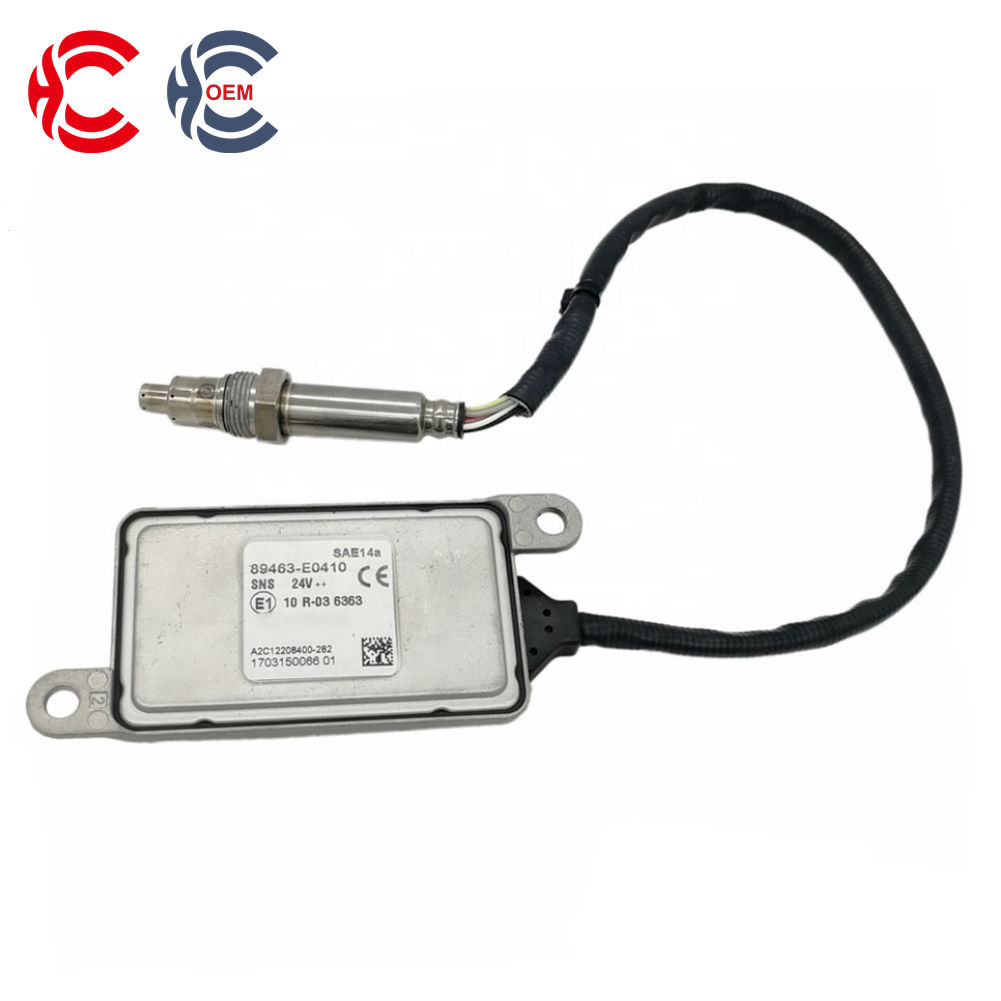 OEM: 89463-E0410Material: ABS metalColor: black silverOrigin: Made in ChinaWeight: 400gPacking List: 1* Nitrogen oxide sensor NOx More ServiceWe can provide OEM Manufacturing serviceWe can Be your one-step solution for Auto PartsWe can provide technical scheme for you Feel Free to Contact Us, We will get back to you as soon as possible.