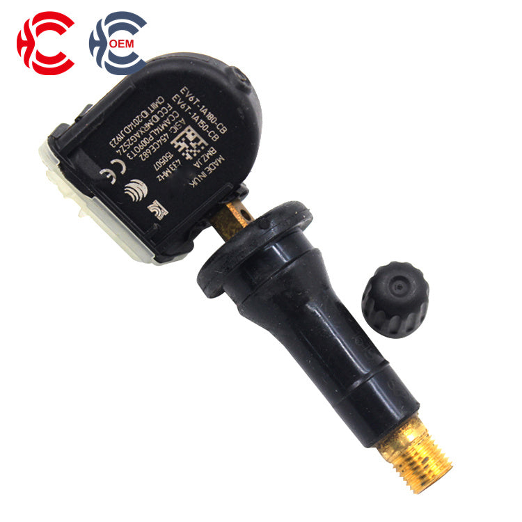 OEM: EV6T-1A150-CB EV6T-1A180-DBMaterial: ABS MetalColor: Black SilverOrigin: Made in ChinaWeight: 200gPacking List: 1* Tire Pressure Monitoring System TPMS Sensor More ServiceWe can provide OEM Manufacturing serviceWe can Be your one-step solution for Auto PartsWe can provide technical scheme for you Feel Free to Contact Us, We will get back to you as soon as possible.