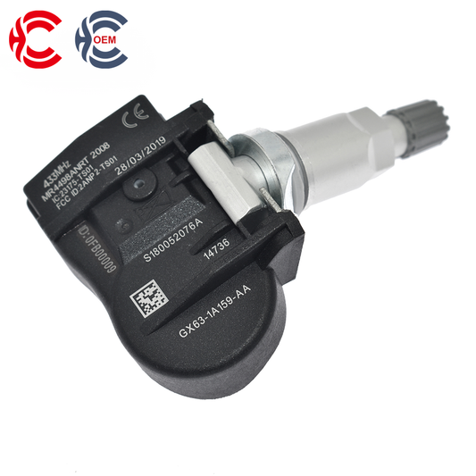 OEM: GX63-1A159-AA LR070840Material: ABS MetalColor: Black SilverOrigin: Made in ChinaWeight: 200gPacking List: 1* Tire Pressure Monitoring System TPMS Sensor More ServiceWe can provide OEM Manufacturing serviceWe can Be your one-step solution for Auto PartsWe can provide technical scheme for you Feel Free to Contact Us, We will get back to you as soon as possible.