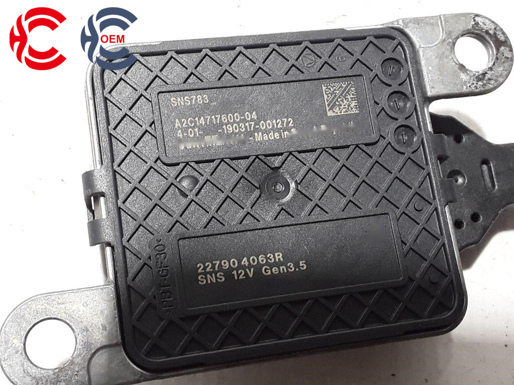 OEM: SNS 783 227904063RMaterial: ABS metalColor: black silverOrigin: Made in ChinaWeight: 400gPacking List: 1* Nitrogen oxide sensor NOx More ServiceWe can provide OEM Manufacturing serviceWe can Be your one-step solution for Auto PartsWe can provide technical scheme for you Feel Free to Contact Us, We will get back to you as soon as possible.